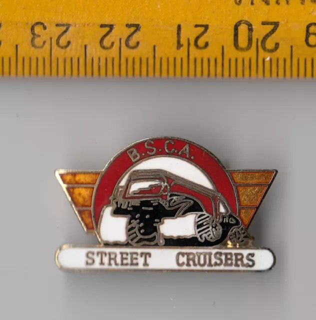 BSCA Streetcruisers brooch pin badge Car Club Belgium