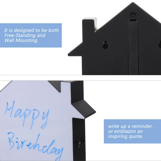 MESSAGE BOARD HANDWRITTEN Light Box Erasable Leaving Messages £18.38