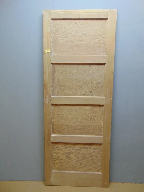 Door 1930's Shaker style Pine Wooden 29 1/2" x 77 1/4" Internal  ref 131D