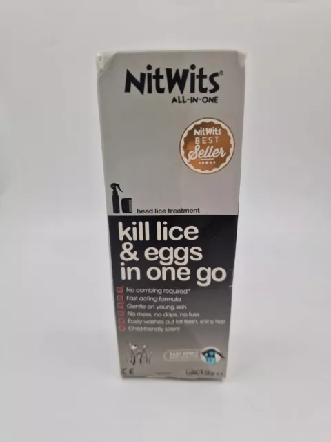 NitWits All-In-One Head Lice Treatment Spray, Kills Nits & Eggs, Includes.