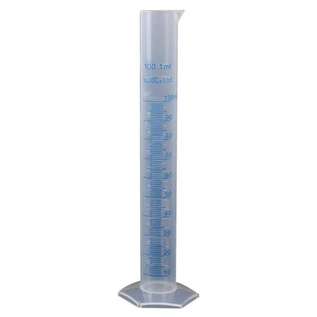 Measuring Cylinder Plastic Graduated Tube Tool for Lab(100Ml) F4Q2