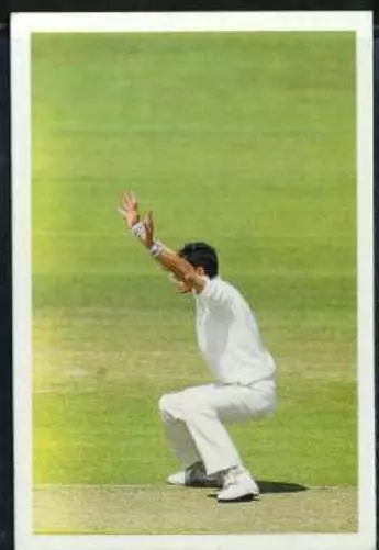 Scarce Trade Card of Richard Hadlee, Cricket 1986