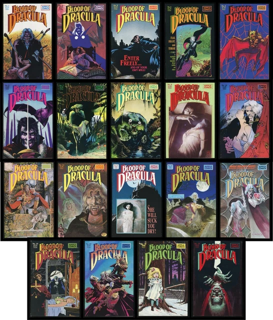 Blood of Dracula Comic Set 1-2-3-4-5-6-7-8-9-10-11-12-13-14-15-16-17-18-19 Lot