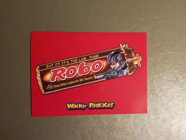 Robo 07/10 Red Parallel 2018 Topps Wacky Packages Go to the Movies