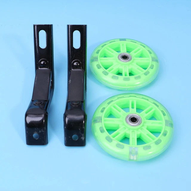 2 Pcs Speed Bicycle Stabilizer Kids Bike Training Wheels Flashing Auxiliary