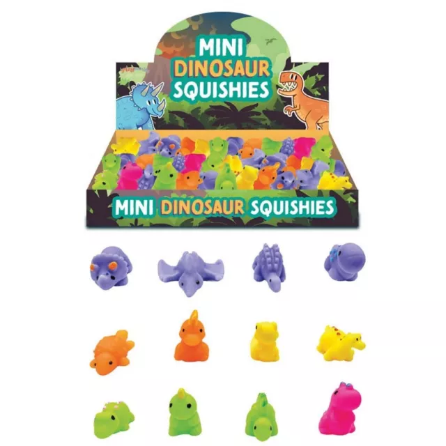 576 Mini Dinosaur Squishies Toys Party Bag Filler Bulk Wholesale Job Lot