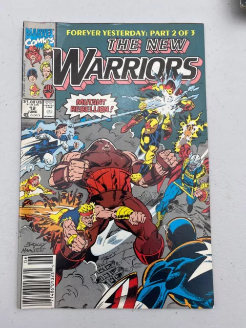 The New Warriors Vol 1 #12  June, 1991 Marvel Comics Book by Fabian Nicieza