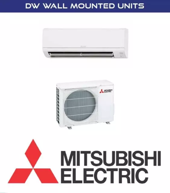 Mitsubishi Electric 3.5kw Air Con system DW wall mount range R32 FREE DELIVERY