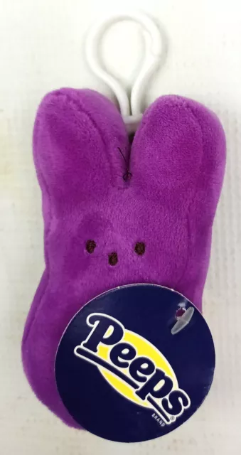 Peeps Purple Bunny Plush Backpack Clip Key Chain 2016 Easter Just Born
