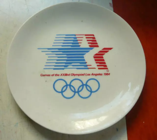 1984  LOS ANGELES OLYMPIC GAMES Vintage PLATE Olympiad