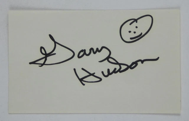 Gary Hudson Hand Signed Autographed 3x5 Index Card Road House Black Thunder