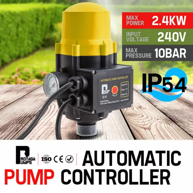 PROTEGE Water Pressure Controller Pump Automatic Adjustable Constant Booster