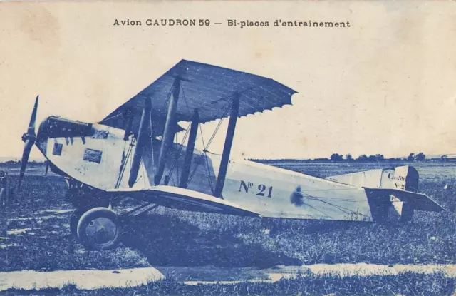 Cp Avion Caudron 59 Bi-Places D'entrainement - 89198