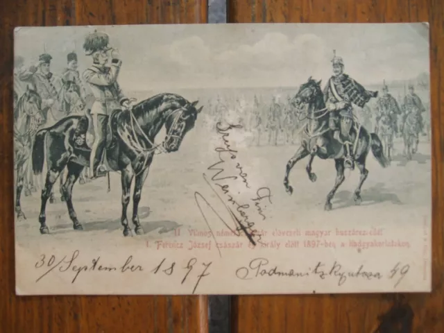 AK ungarisch Kaiser Franz Joseph,Stengel 1897,Monarchie,kuk,1.WK