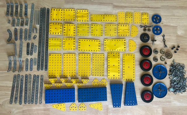 VINTAGE LOT MECCANO PIÈCES MÉTALLIQUES ROUES MOTEUR ? ECROU VINTAGE LOT MECCANO PIÈCES MÉTALLIQUES ROUES MOTEUR ? ECROU