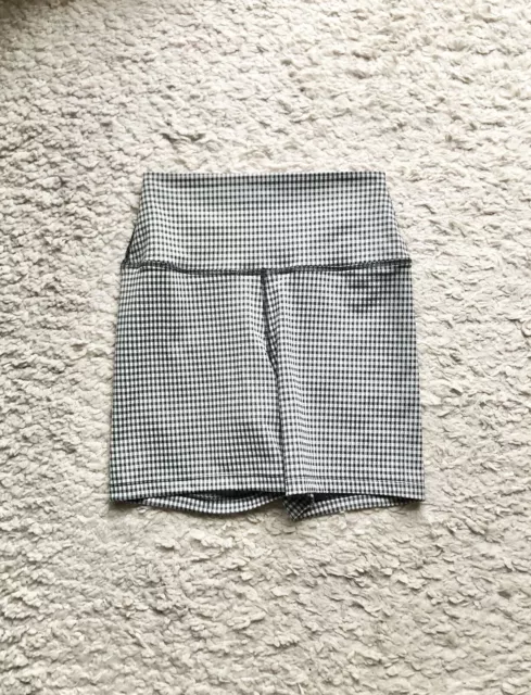 Leggings NIKE PRO Grau Shorts High Waist Tight Running Laufhose Schwarz kariert