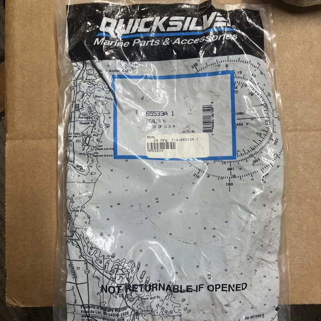 *NEW OEM* 0820 Mercury Quicksilver Transom Seal 65533A 1 (202-A10)