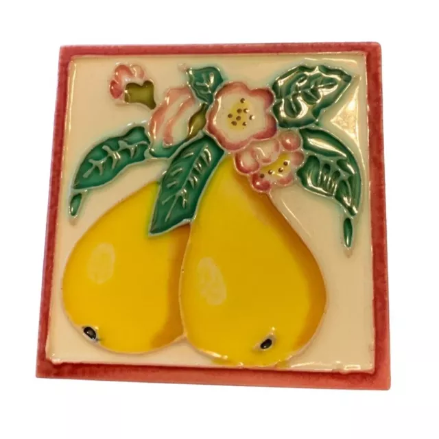 Kitchen Pear Fruit Backsplash 4x4 Decorative Ceramic Wall Art Tile New Gift
