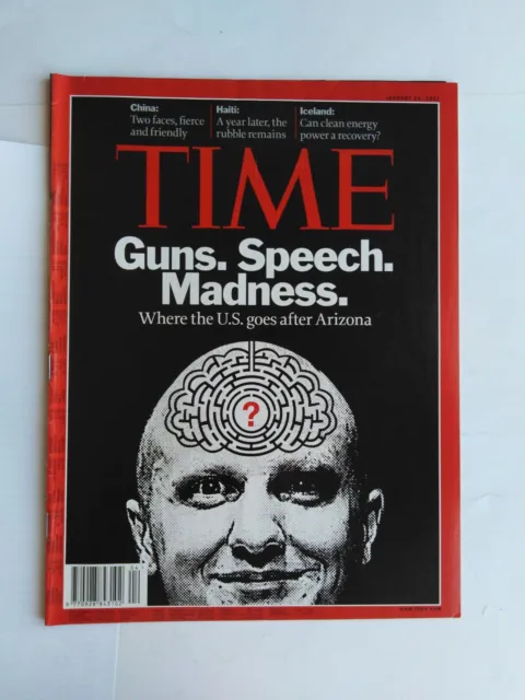TIME magazine (January 24, 2011) - Guns. Speech. Madness. Where the U.S. (...)