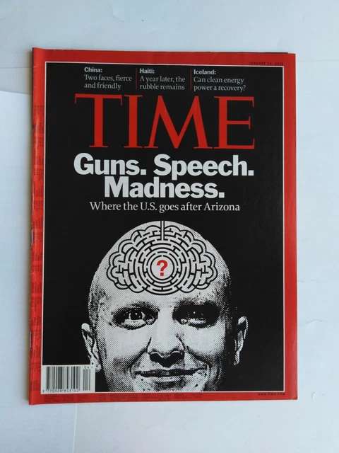 TIME magazine (January 24, 2011) - Guns. Speech. Madness. Where the U.S. (...)
