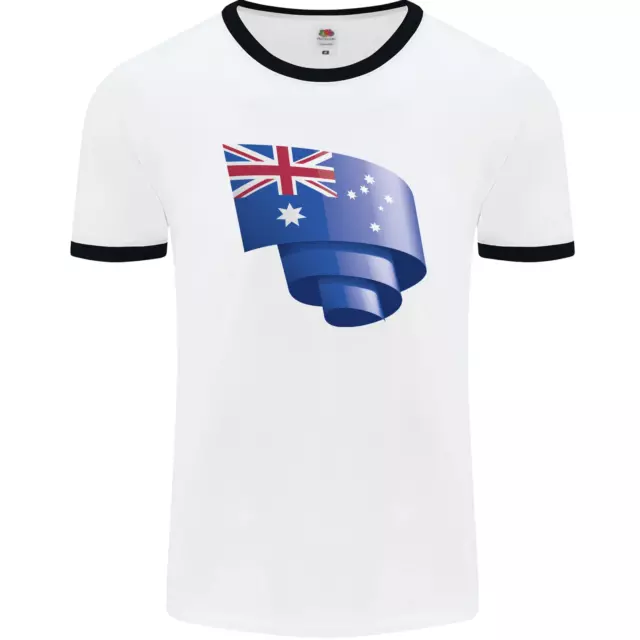 Chicorées Australie Drapeau Australien Jour Football Hommes Ringer