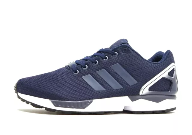 ADIDAS ORIGINALS ZX Flux Navy Blue White Trainers UK 12.5 Sneakers New Genuine 79.99 PicClick UK