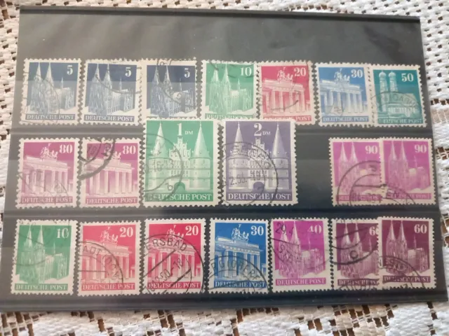 Briefmarken BRD AUS MI. NR. 73-100 GESTEMPELT
