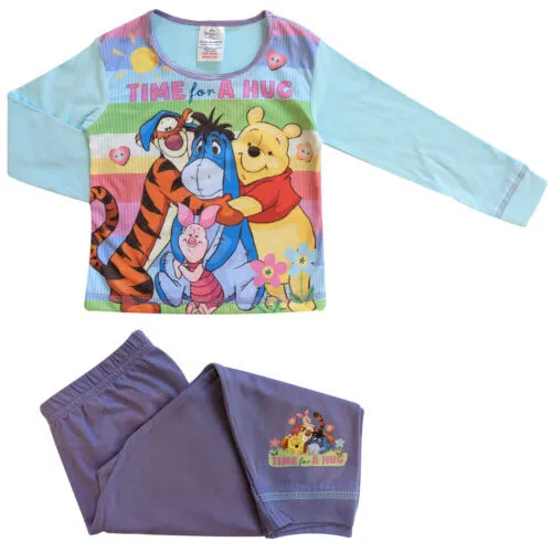 Girls Disney Pyjamas Winnie The Pooh Time For A Hug Age 1.5-5 Years