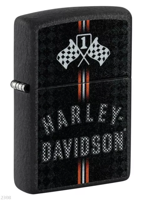 Zippo ★ Harley Davidson Black Crackle