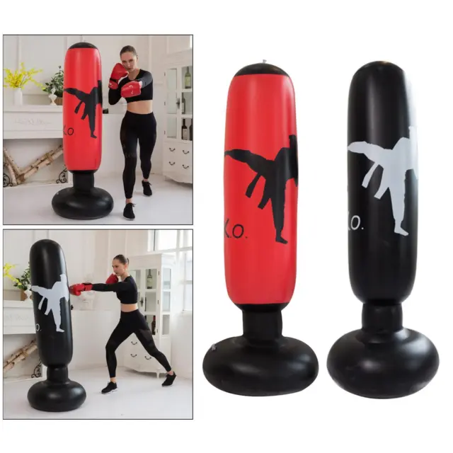 Inflatable Punching Bag Boxing Blow Up Punch Bag Kickboxing Training Fitness