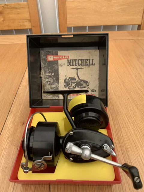 MITCHELL 300 C Fishing Reel In Original Box With Spare Spool And Paperwork  £24.99 - PicClick UK