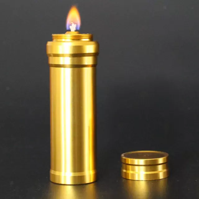 Metal Alcohol Lamp Mini Alcohol Burner Lamp Case for Travel Hiking Camping