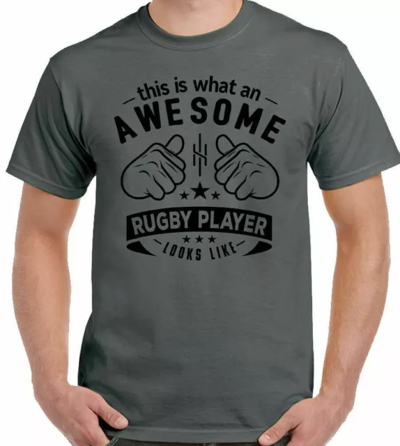 Stupenda Rugby Player Uomo Divertente T-Shirt League England Galles Scozia