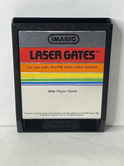1983 Laser Gates Pal EO 1st ed scelé blister Atari 2600 boite verte bleu Imagic