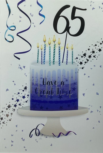 Personalised 65th Birthday Card For Grandad, Dad, Uncle, Brother, Friend