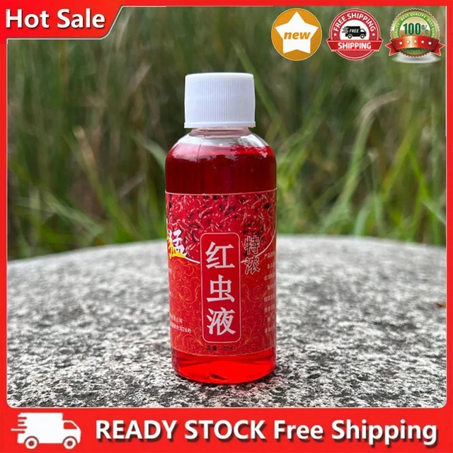60ml Fish Bait Attractant Multipurpose Red Worm Additive for Trout Cod Carp Bass