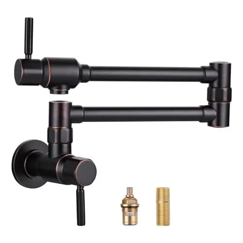 Solid Brass Made Pot Filler Faucet, Wall Mount Faucet, Heavy Oil Rubbed Bronze