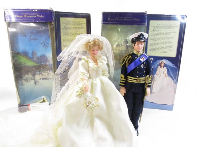 GANZ BROTHERS PRINCE Charles & Diana Princess Of Wales Dolls Original