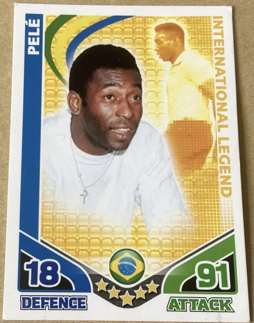 PELE: Match Attax World Cup 2010 International Legend Cond eccellente