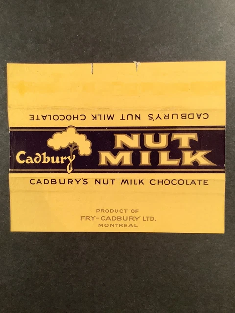 CADBURY’S NUT MILK 1940’s-1970’s Canadian Chocolate Bar Wrappers ( 10 ...