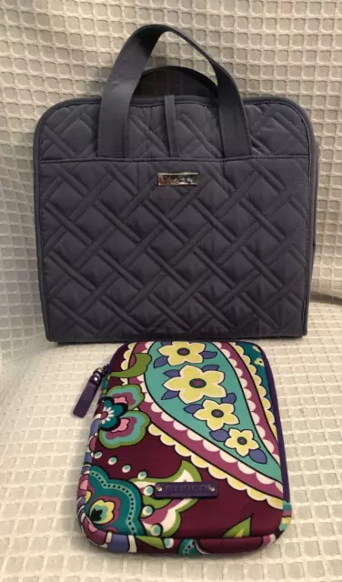VERA BRADLEY Hanging Makeup Bag/Travel Organizer with Tablet Pouch, NWOT