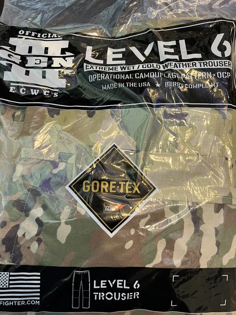 USGI Gen III ECWCS Level 6 OCP Multicam Gore-Tex Trousers, SMALL Long - NEW 2