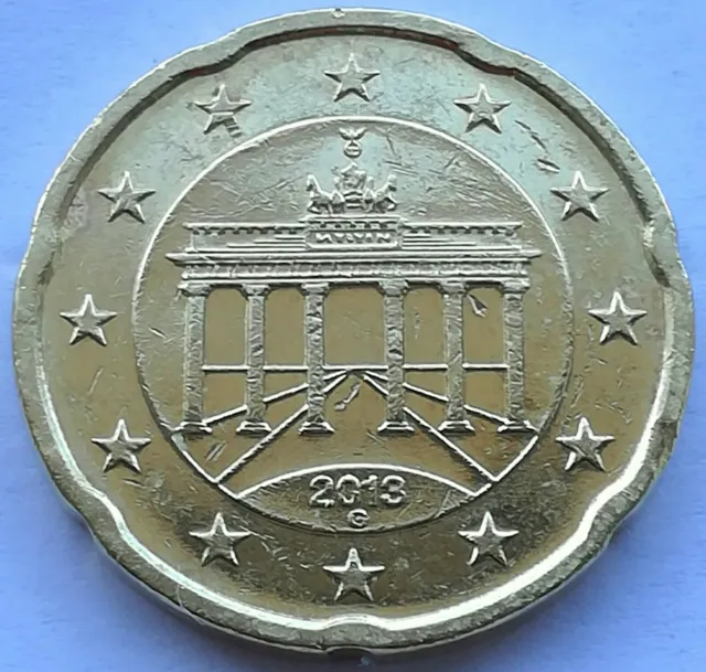 GERMANIA 20 cent 2013 zecca G Karlsruhe