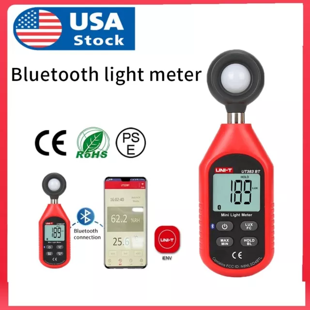 UNI-T UT383BT  Digital Luxmeter Light Meter Bluetooth Luminometer Photometer