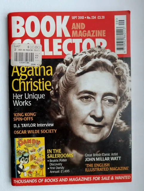 Book and Magazine Collector Agatha Christie, King Kong, Dandy  No 234 Sept. 2003