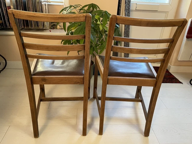 Vintage Oak Dining Chairs -CC41 3