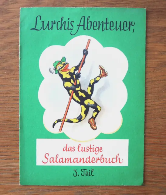 Orig.50er Jahre Lurchis Abenteuer 3.Teil Salamander Werbeheft von 1956!