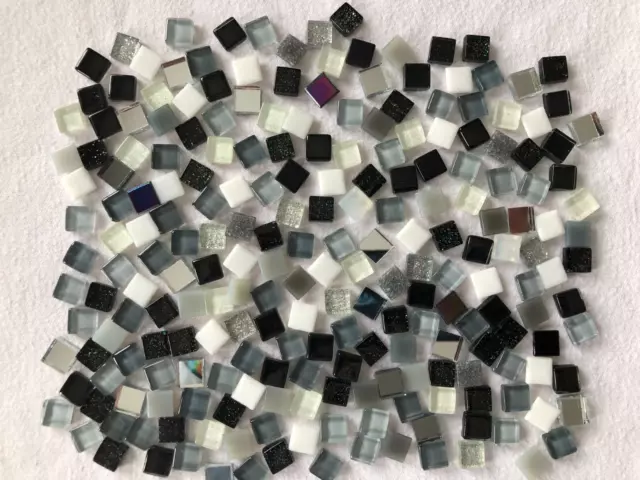 NEU*** Mosaiksteine 125 Stück ca. 10x10 mm Glitzer Fliesen Glassteine