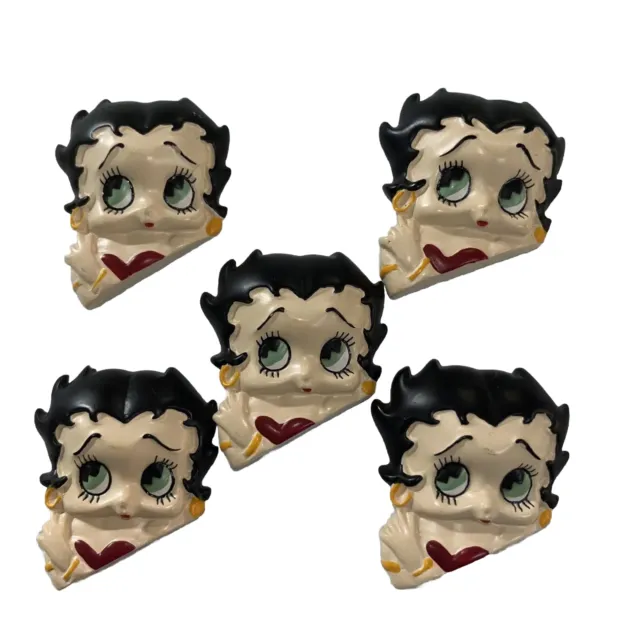 Betty Boop Frig Magnets Lot Of 5 Matching