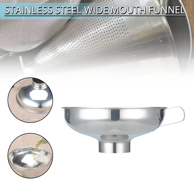 Imbuto in scatola per cucina a bocca larga imbuto in acciaio inox per riempimento I
